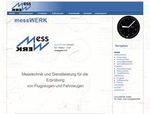 Tablet Screenshot of messwerk-gmbh.de